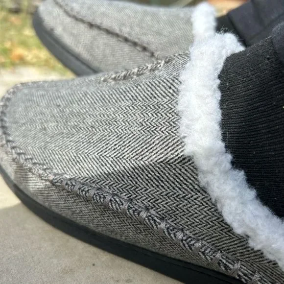 Zuffymanza Mens Cozy Slippers in Grey - Picture 5 of 10